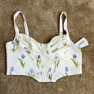 Brand new cropped corset top